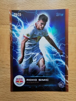 Roko Simic 9/25 RC - 2022-23 TOPPS Red Bull Salzburg Team Set - Super Electric