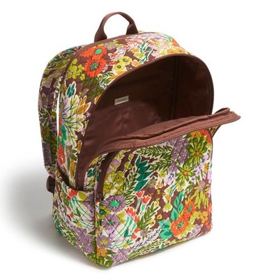Vera Bradley Essential Backpack Evening Garden Print New 