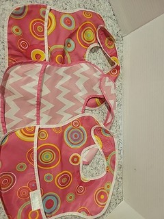Lot Of 3 Washable Bumkins Baby Girl Bibs