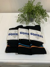 3 Pair Bombas Youth Black Ankle Honeycomb Socks Size XS Extra Youth Small