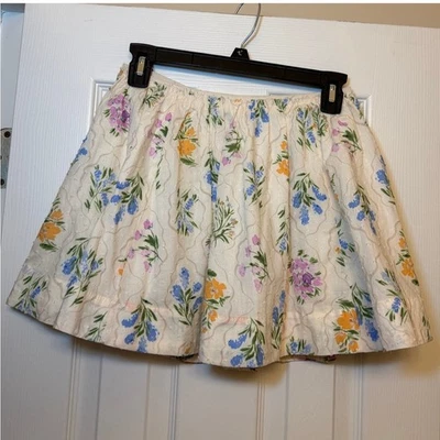 Oliviaceous Minirock Frühling Blumenmuster 100 % Baumwolle Größe Small neu mit Etikett - Bild 1 von 4