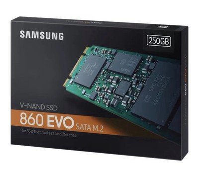 Samsung MZ-N6E250 V-NAND 860 EVO SATA M.2 250GB SSD - NEU