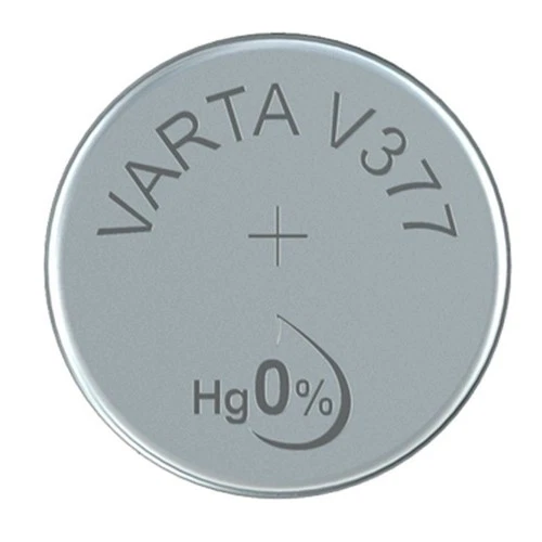 Varta Battery SR66 V377 1.55V Watch Battery Button Cell Battery Silver Oxide Zinc
