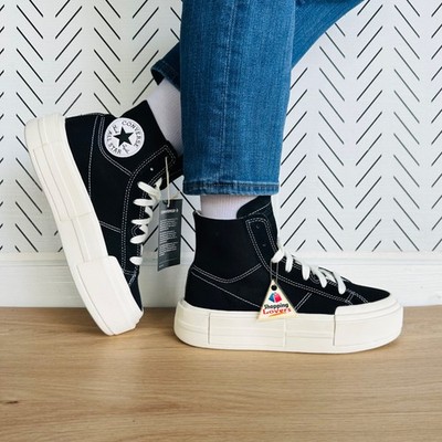  Converse Chuck Taylor All Star Cruise HI 8.5 Women Shoes Sneakers Black A04689C