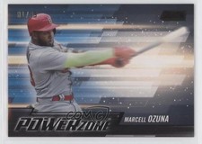 2018 Topps Stadium Club Power Zone Black /99 Marcell Ozuna #PZ-MO q2x