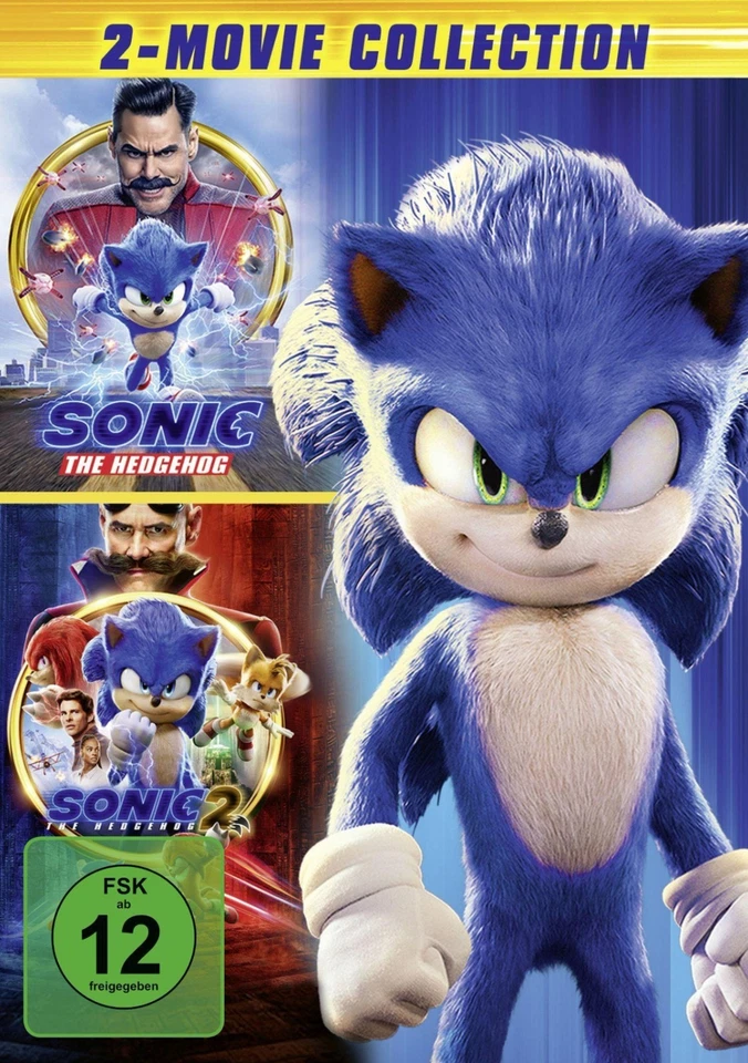 Sonic the Hedgehog - Teil: 1  & 2 (2019 + 2022)[DVD/Neu/OVP] James Marsden, - Bild 1 von 4