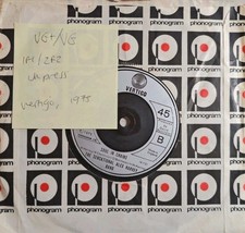 The Sensational Alex Harvey Band Delilah Vinyl Record 7" VG+/VG ALEX 001 1975