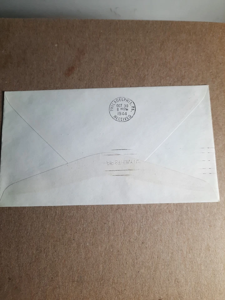 1st Day Issue Vintage 3 & 17 Cent Stamp Envelope Cover Washington DC 1944 - Image 3 of 3