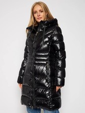 Geox Alhour Down Jacket - Black - Uk 6/i 40/d 34/f 36/us 4 - Bnwt