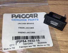 ~NEW PACCAR KENWORTH "JACOBS BRAKE" DASH INSERT INDICATOR LAMP ID~ P54-1032-15