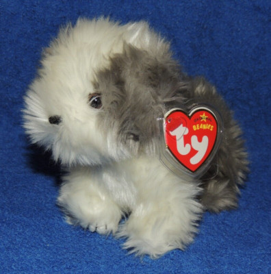 Original Ty Beanie Baby FURSTON (Schäfer)Hund mit Tag Vitrinenstück Geschenk