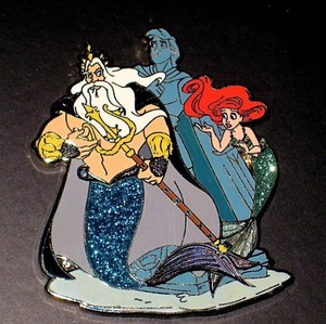 LE Disney Pin Designer Collection King Triton Ariel Eric Statue Little Mermaid | eBay