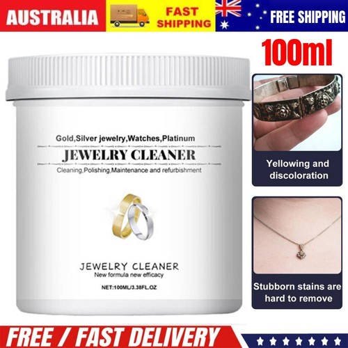 100ml Jewelry Cleaner Liquid Silver Gold Jewelry Care Cleaning Solution Rings