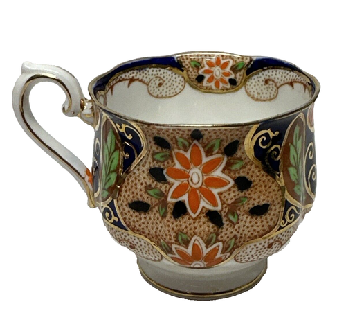 Platillo de taza trío estilo Royal Albert Imari de colección de los años 30 y corona de plato lateral China - Imagen 10 de 13