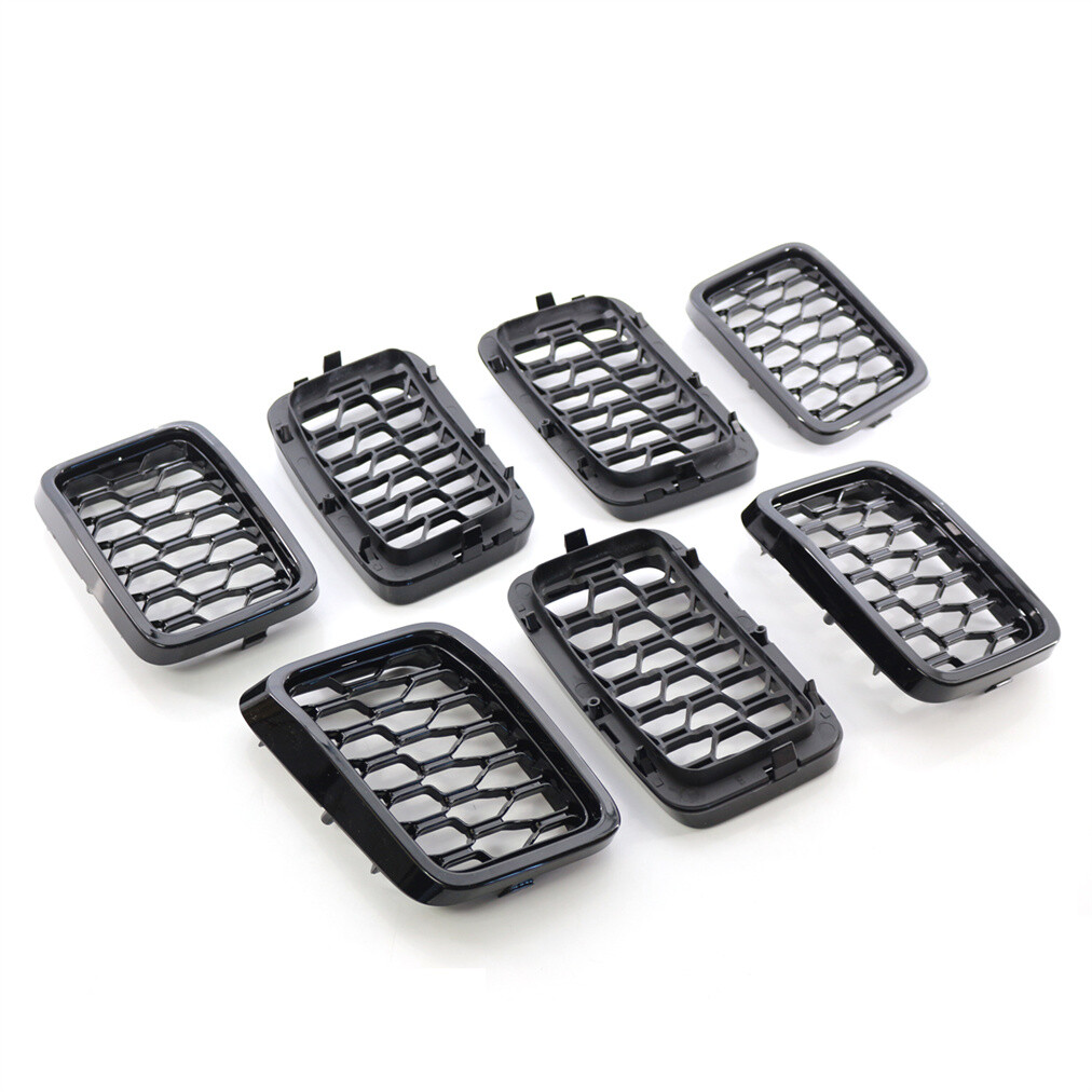 Car Front Grille Gloss Black For Jeep Grand Cherokee 2017-2021 2018
