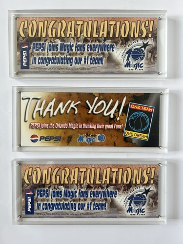 (4) NBA Orlando Magic Commemorative Tickets In Case 95, 96, 97-98, 99 - Picture 7 of 7