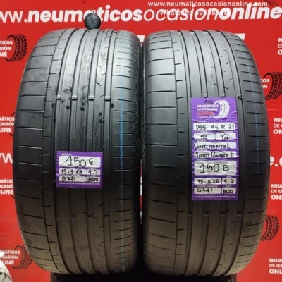 2X 285 45 R21 113Y XL Continental Sport Contact 6 4.7/4.7 Mm Ref.8741 - Photo 1/4