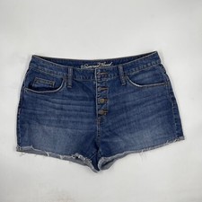 Universal Thread Womens Jean Shorts Size 8 Blue Denim Cotton High Rise Shortie