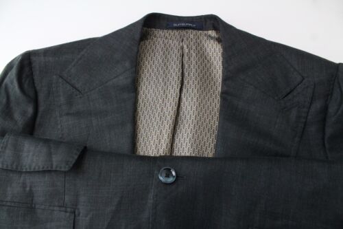 SUITSUPPLY La Spalla Men Blazer UK40S Green Silk Cashmere Linen Single-Breasted - Picture 3 of 9