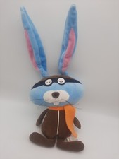 Galerie Blue Bunny Wearing Flyer Outfit w/Scarf & eye Mask 16" tall