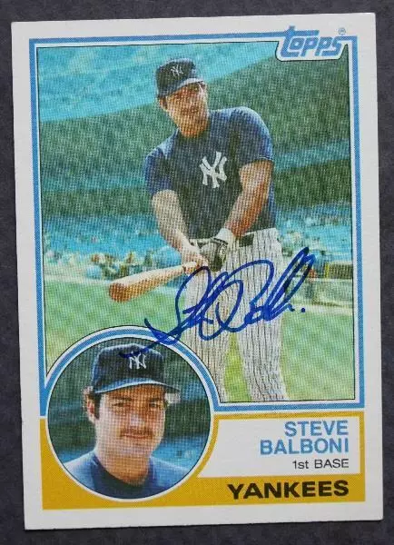 Sttve BaIboni Signed Baseba