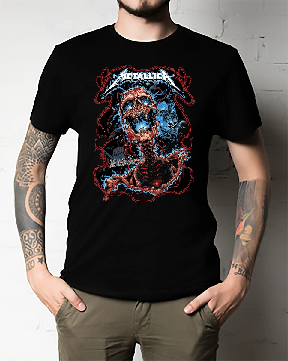 Metallica Heavy Metal Band Rare Black T-Shirt GENTING ARENA