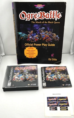 Ogre Battle: Limited Edition The March of the Black Queen PS1 w/ Strategy Guide