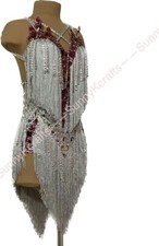 jz Handmade Women Samba Ballroom Swing Salsa Rumba Latin Dance Dress RHYTHM