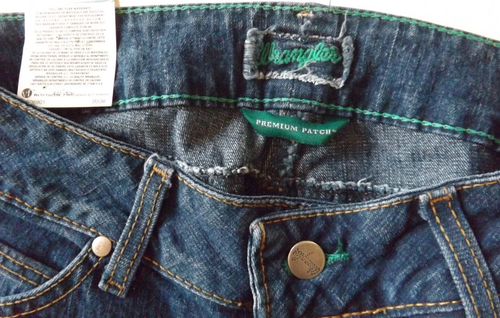 Wrangler Retro Jeans Women Sz 5/6 x 30 NOS Ultra Low Rise Premium Patch Boot Cut - Picture 7 of 8