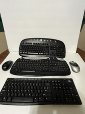 LOGITECH KEYBOARDS/LOT OF 3/NOT TESTED/2 LOGITECH MICE