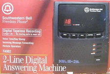 Southwestern Bell Freedom Phone (FA982) 2-Line Digital Answering Machine *NEW* 