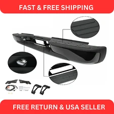 Complete Rear Step Bumper For 1999-2007 Chevy Silverado GMC Sierra 1500 Black