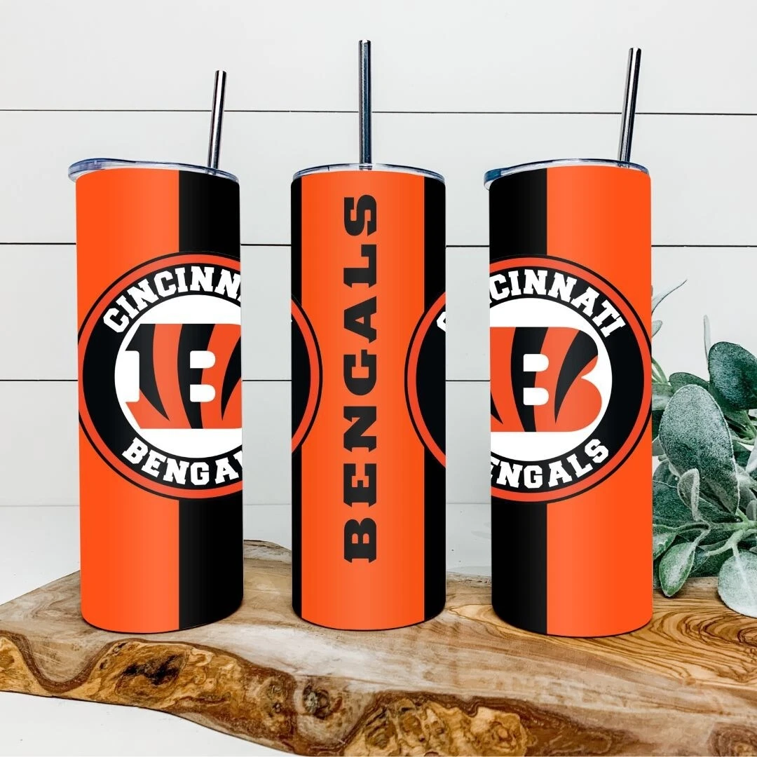 Cincinnati Bengals 20oz Skinny Stainless Steel Tumbler