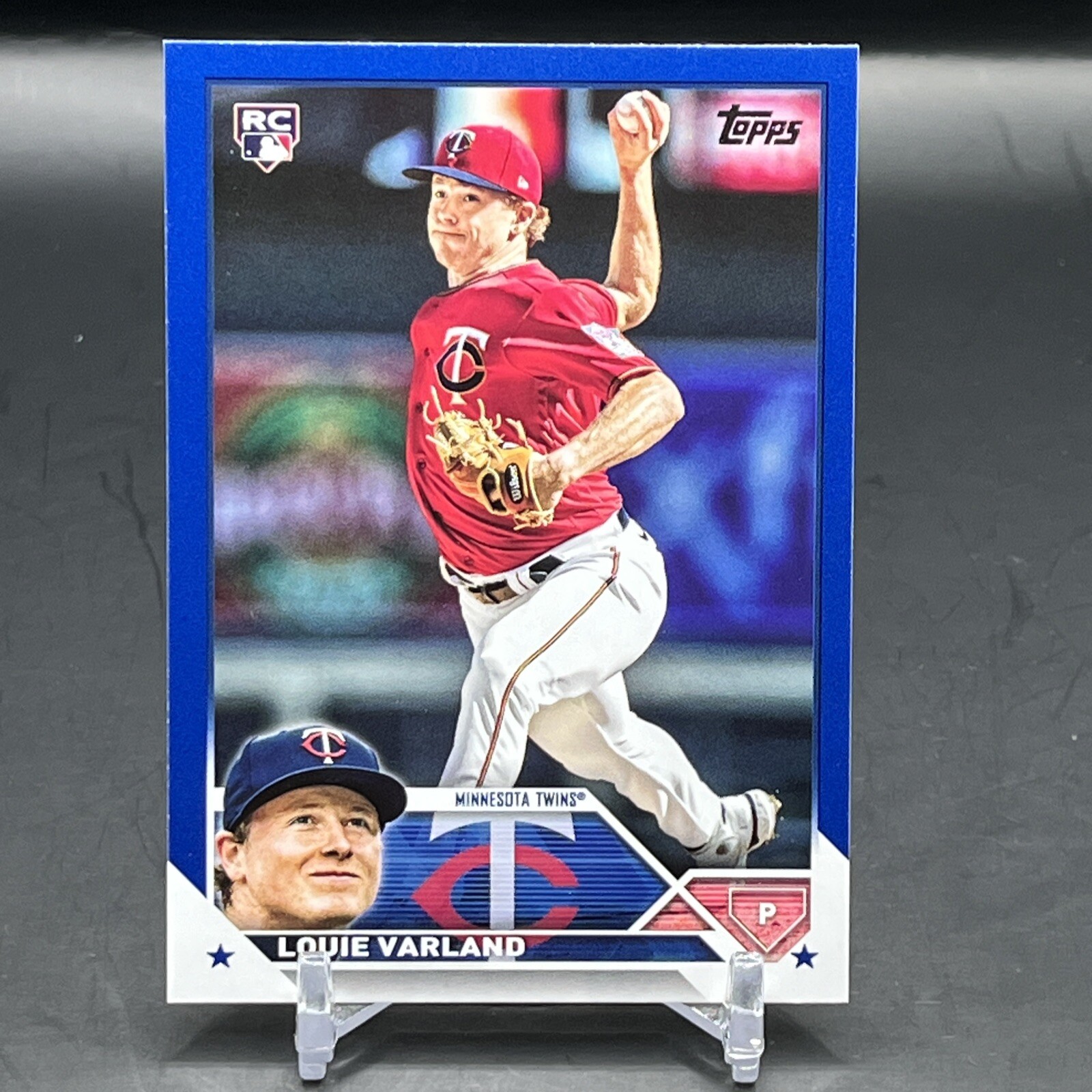 2023 Topps Series 2 Louie Varland Royal Blue Parallel Rookie Card #441
