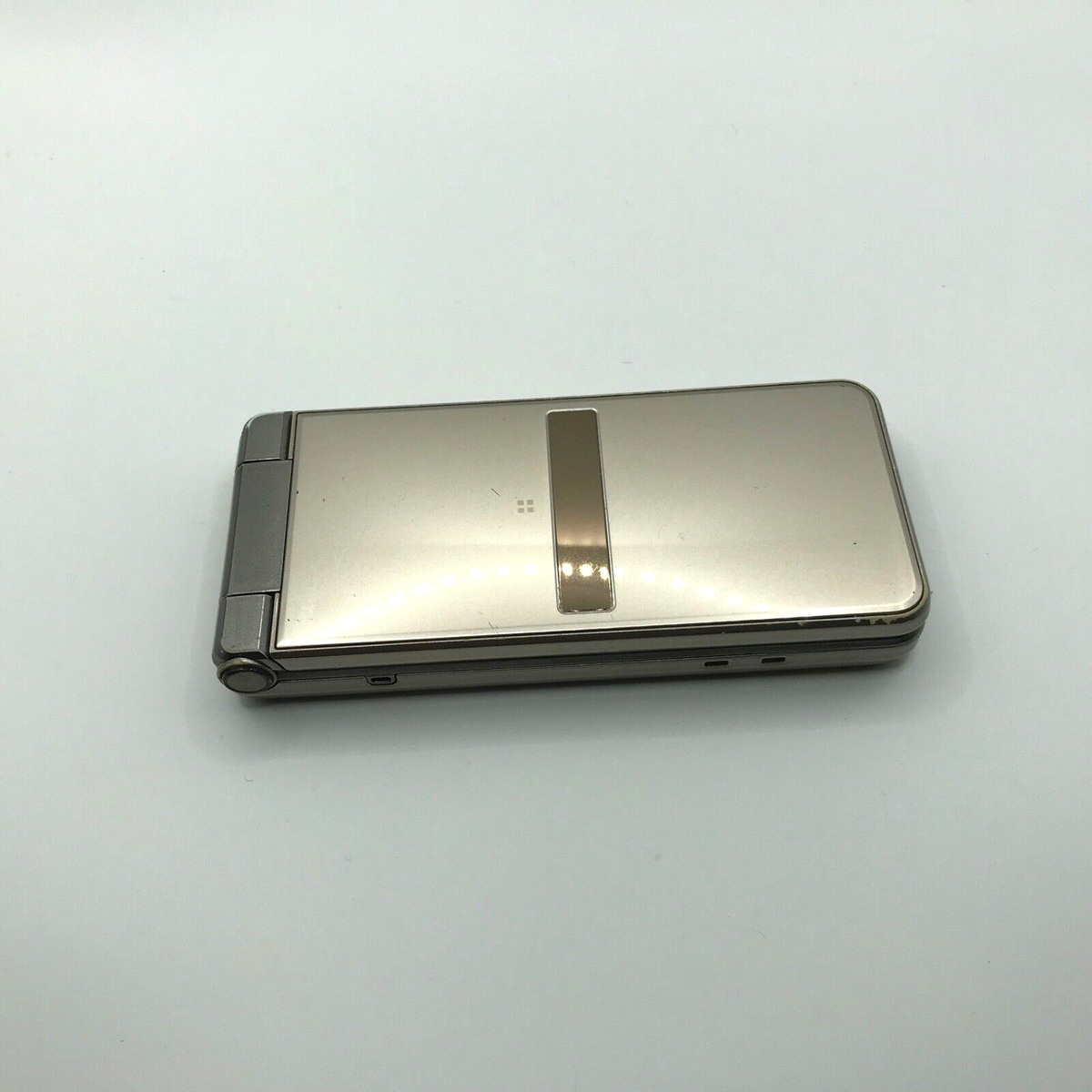 au AQUOS K SHF34 flip phone Keitai Gold ANDROID 4G UNLOCKED JAPAN