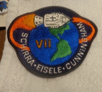 NASA PATCH, 1960s ORIGINAL, APOLLO VII, SCHIRRA EISELE CUNNINGHAM
