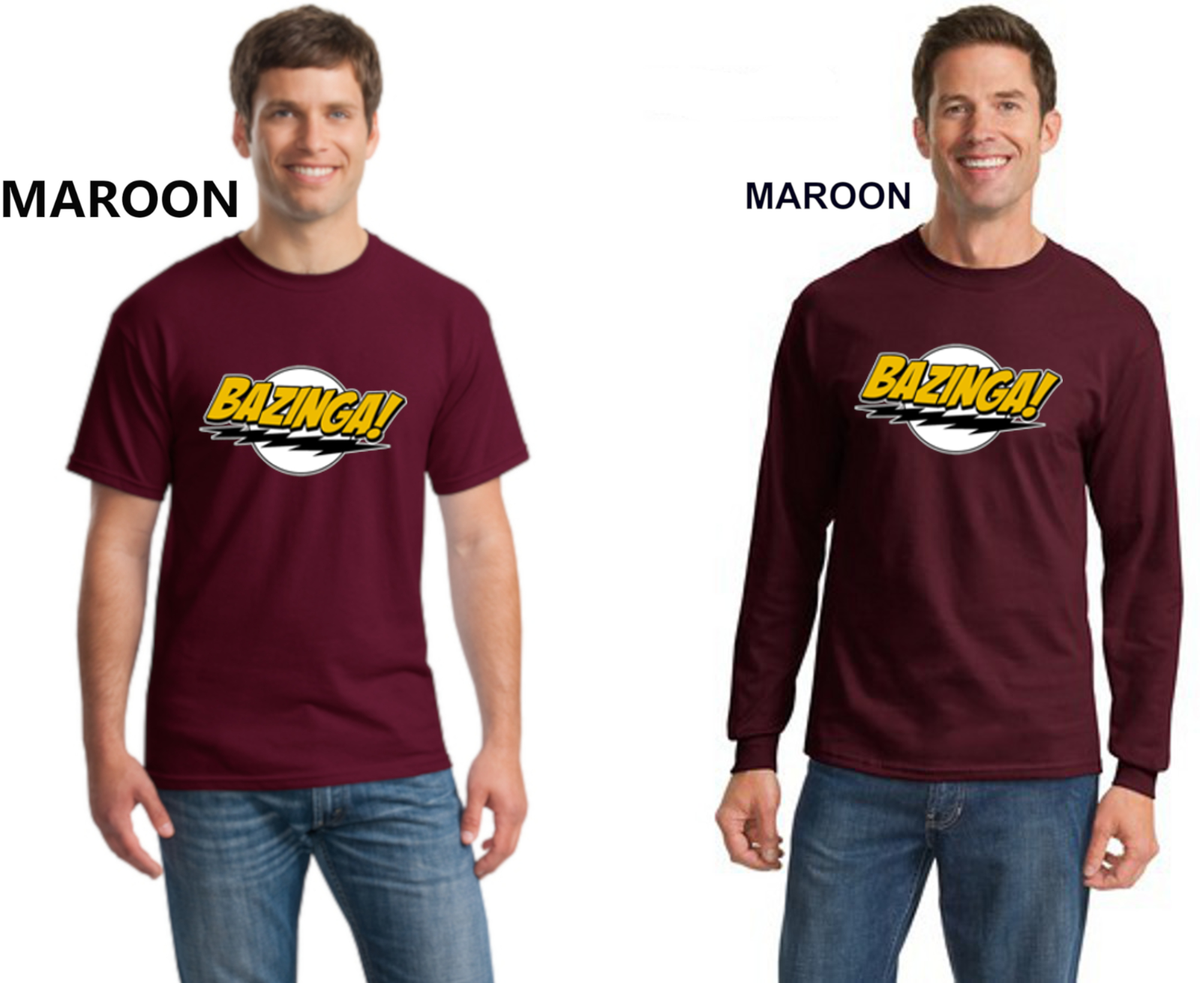 LOGOSHIRT - The Big Bang Theory - Bazinga - Easfit T-Shirt - red