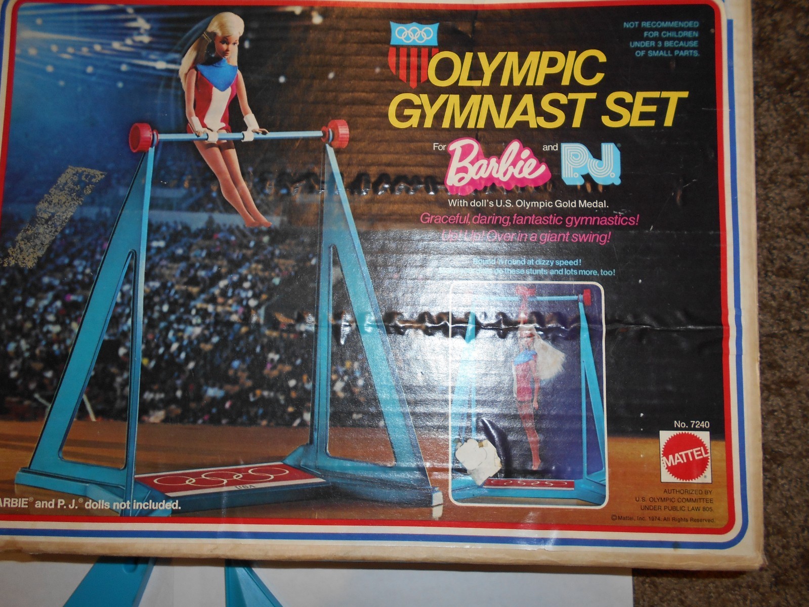 barbie trampoline set