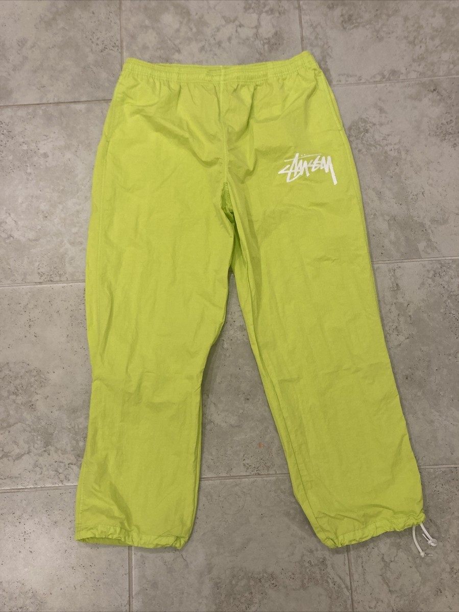 Men's Size XL Stussy x Nike Beach Pants CT4316-308 Wind Lime Men's Size XL Stussy x Nike Beach Pants CT4316-308 Wind Lime