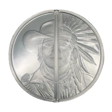 NEW!!! Elemetal 1 oz .999 Fine Silver Western Warrior Divisible Round