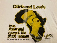 Dark Lovely Vintage 90s Black Woman Empowerment Graphic T-Shirt BLM EVC