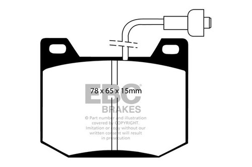 Pastillas de freno DP123/3 ULTIMAX2 EBC Brakes para Chrysler UK 180 2 litros - Imagen 2 de 2