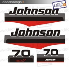 Adesivi motore marino fuoribordo Johnson 70 cv gommone barca