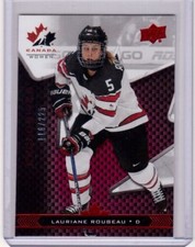 LAURIANE ROUGEAU 18/19 Team Canada Juniors Women Team Exclusives #55 Card #/225