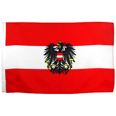 Miniflag Österreich mit Adler 10 x 15 cm Fahne Flagge Miniflagge