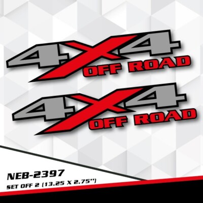 4x4 Off Road Vinyl Decals Sticker For Dodge Ram 1500 2500 Power Wagon NEB-2397