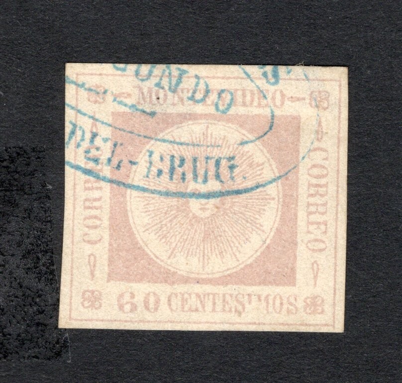 Uruguay 1861 stamp Mi#14a Forgery used CV=14$ lot 2