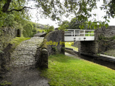 Foto 12x8 Huddersfield schmale Kanal Fußgängerbrücke am Tunnelende c2011