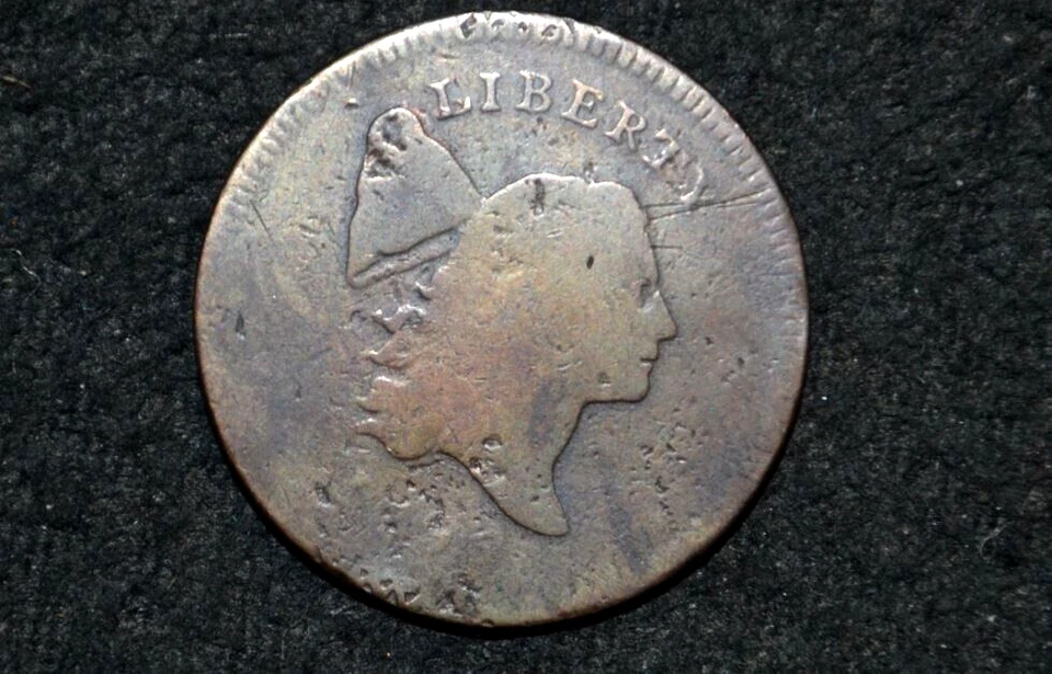 MEDIO CENTAVO 1795 * Sin poste * C-6a ** Consigue un 5% de descuento en el proceso de pago Foto 2 de 4