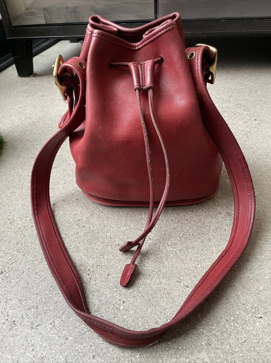 Coach Red leather vintage purse with box and dust bag Serial No.  K0873-13164 | eBay